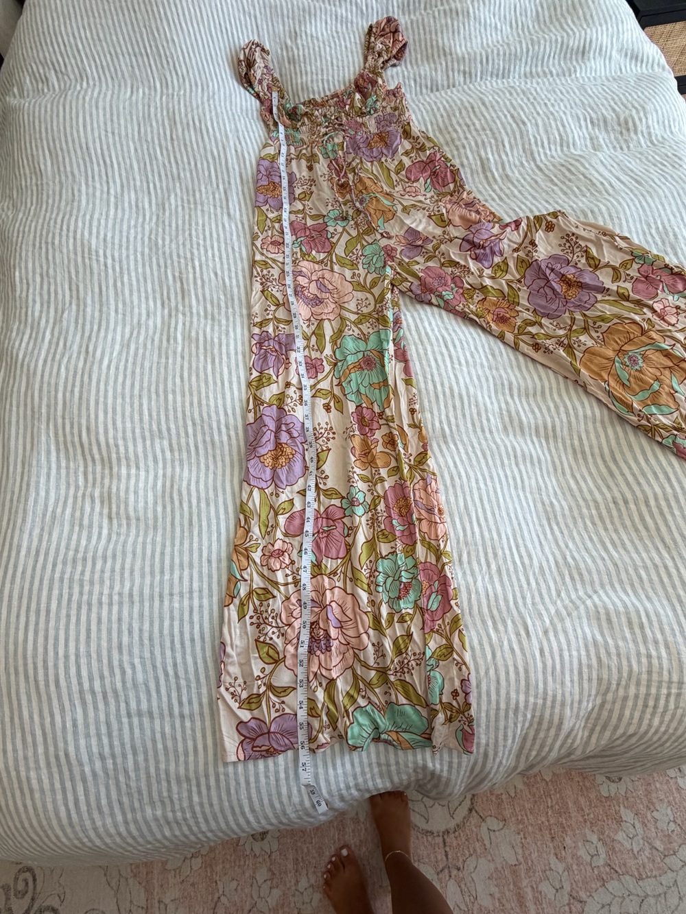 Free People Rolling Hills Wide Leg Floral Jumpsuit - Picture 5 of 8